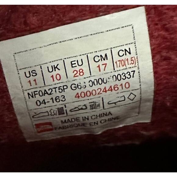 NORTH FACE Boy’s Gray Snow Boots Therma Felt Plus Insulation Size 11 - Picture 6 of 9